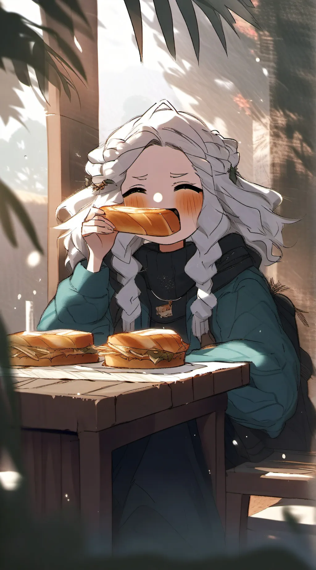 ai character: toasty  background