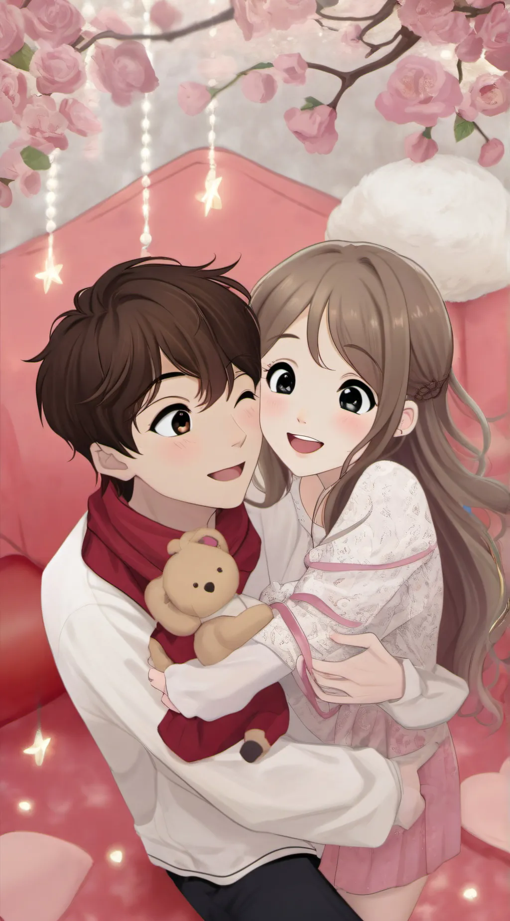 ai character: Leo and Lisa  background