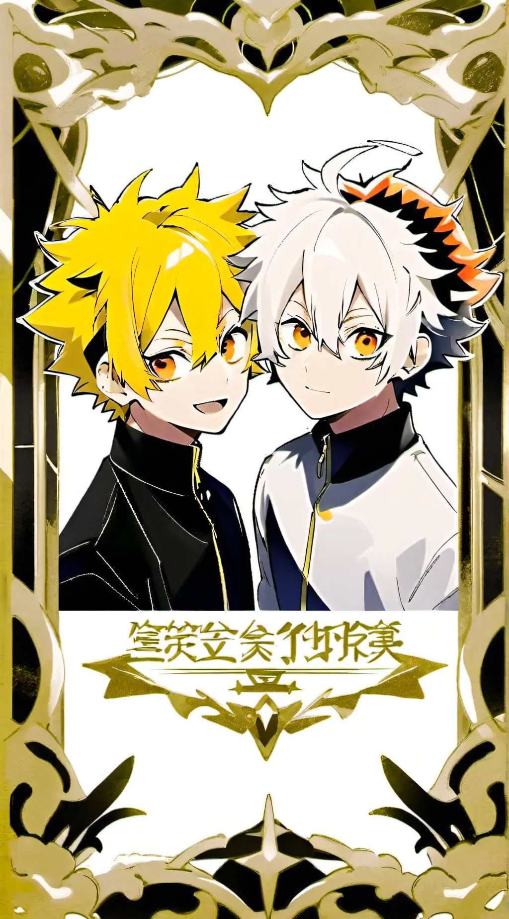 ai character: bakugo&denki background