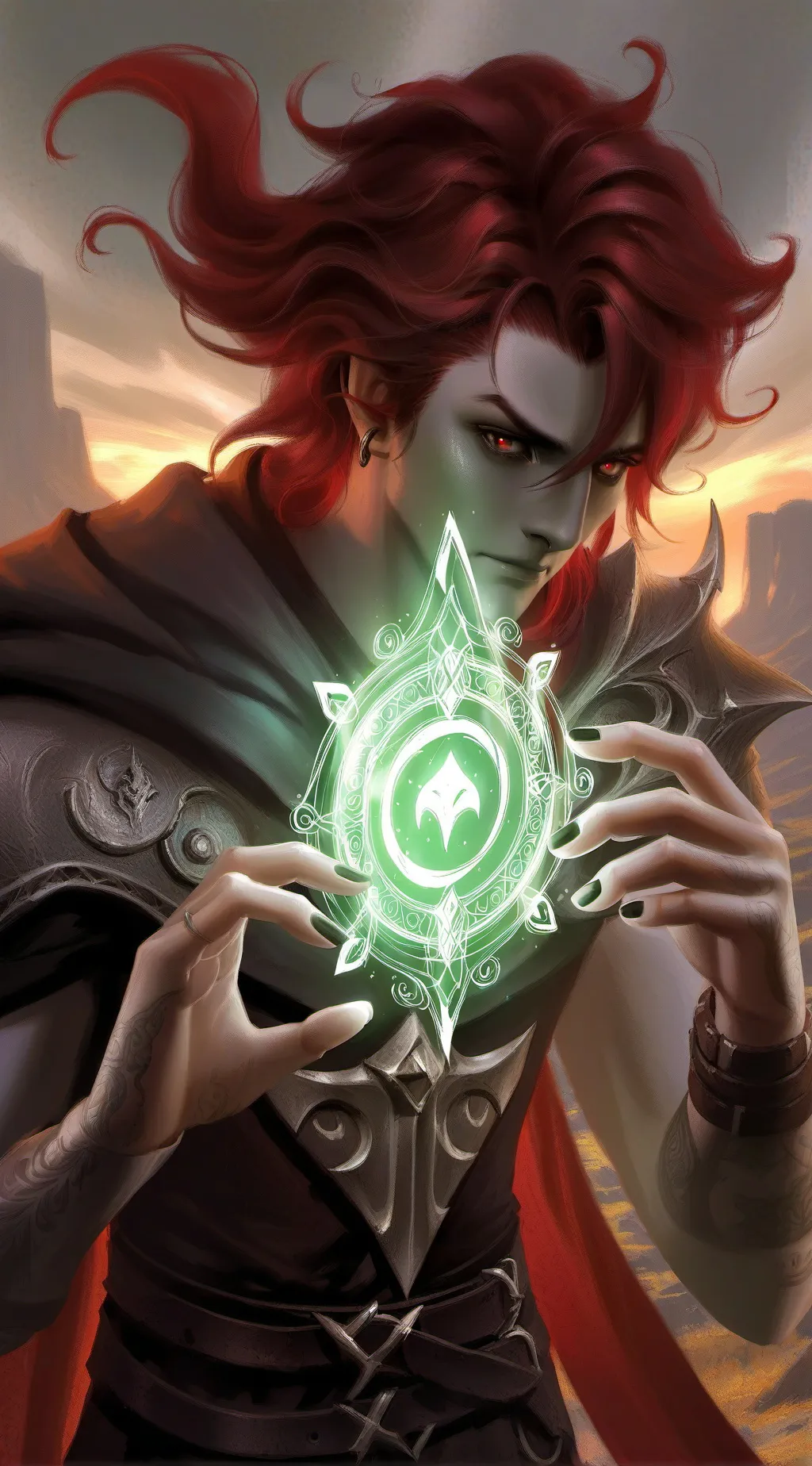 ai character: ●□{MADITN}□● background