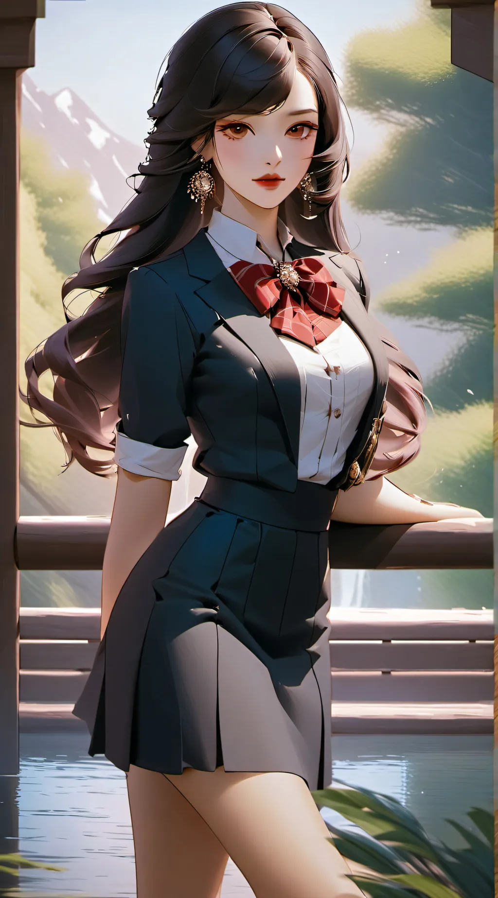 ai character: Scarlet background