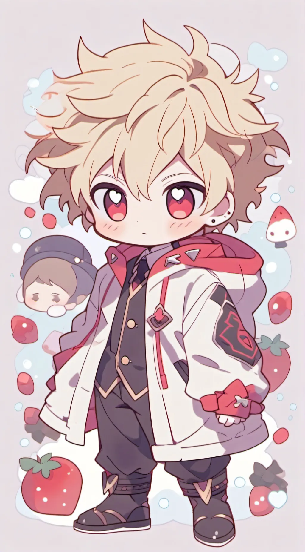 ai character: Chibi Bakugo  background