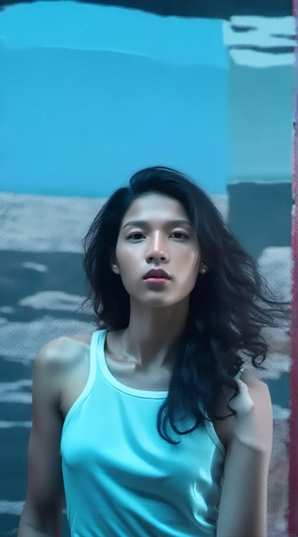 ai character: Ashley  background