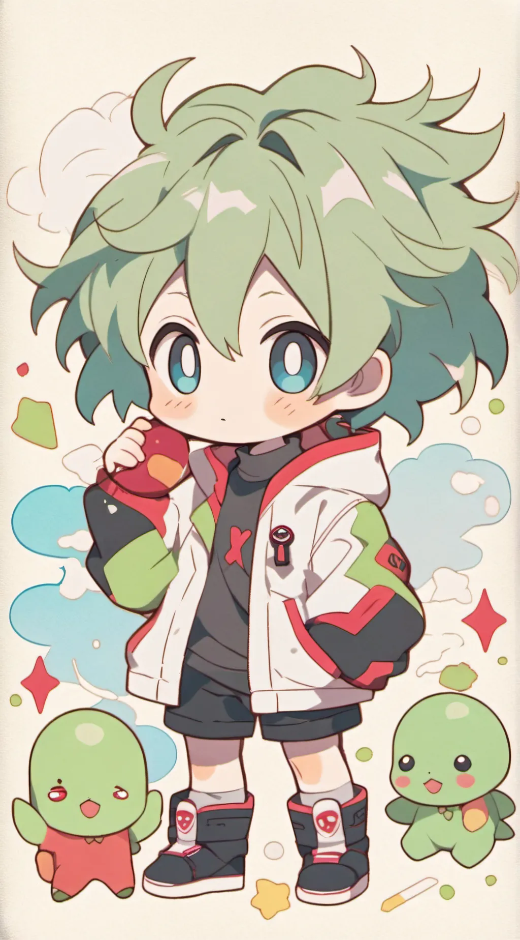 ai character: DEKUUUUUUUUUUUUUUU background