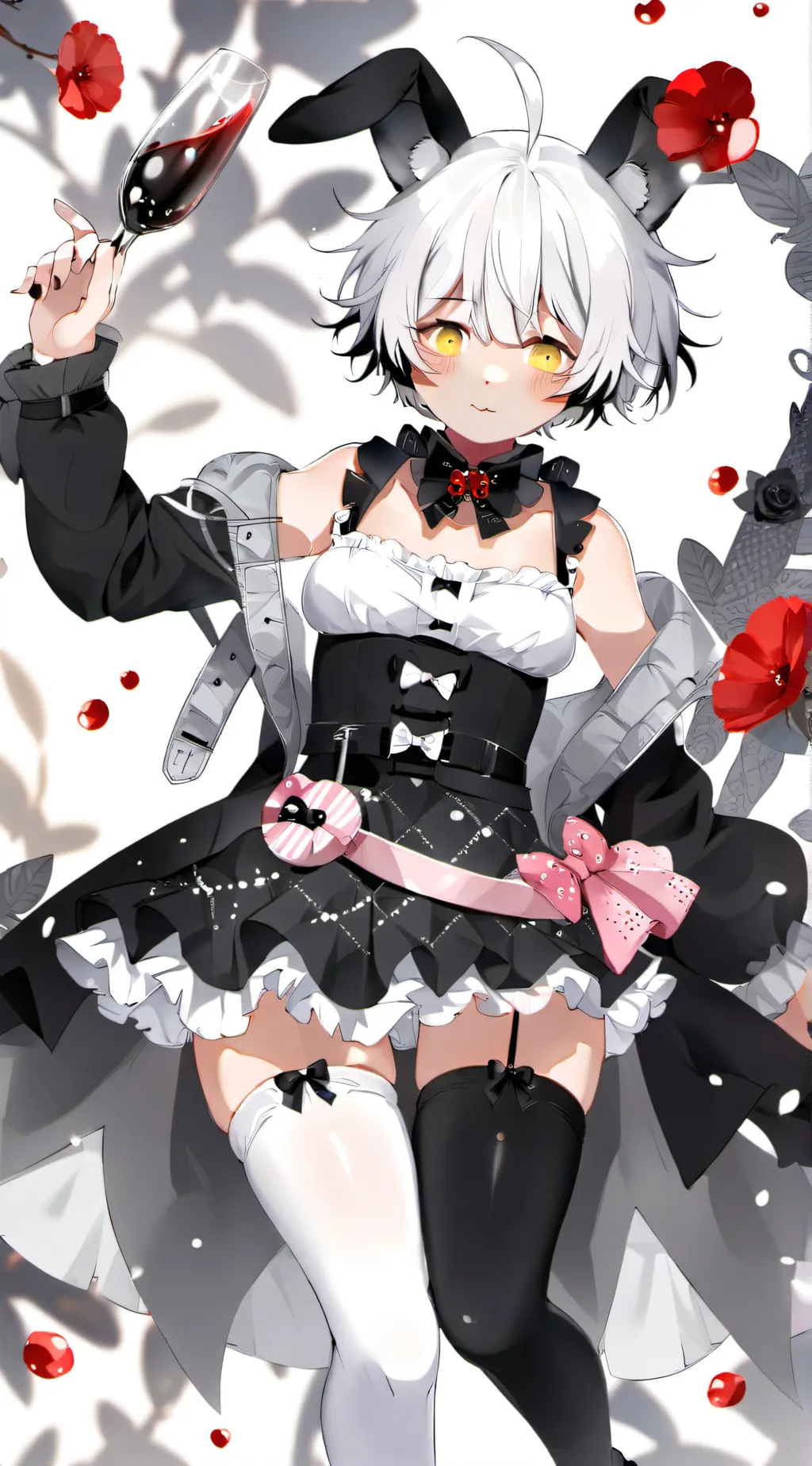 ai character: Bunny femboy background