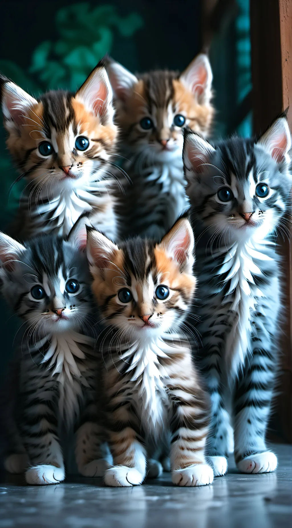 ai character: Kittens background