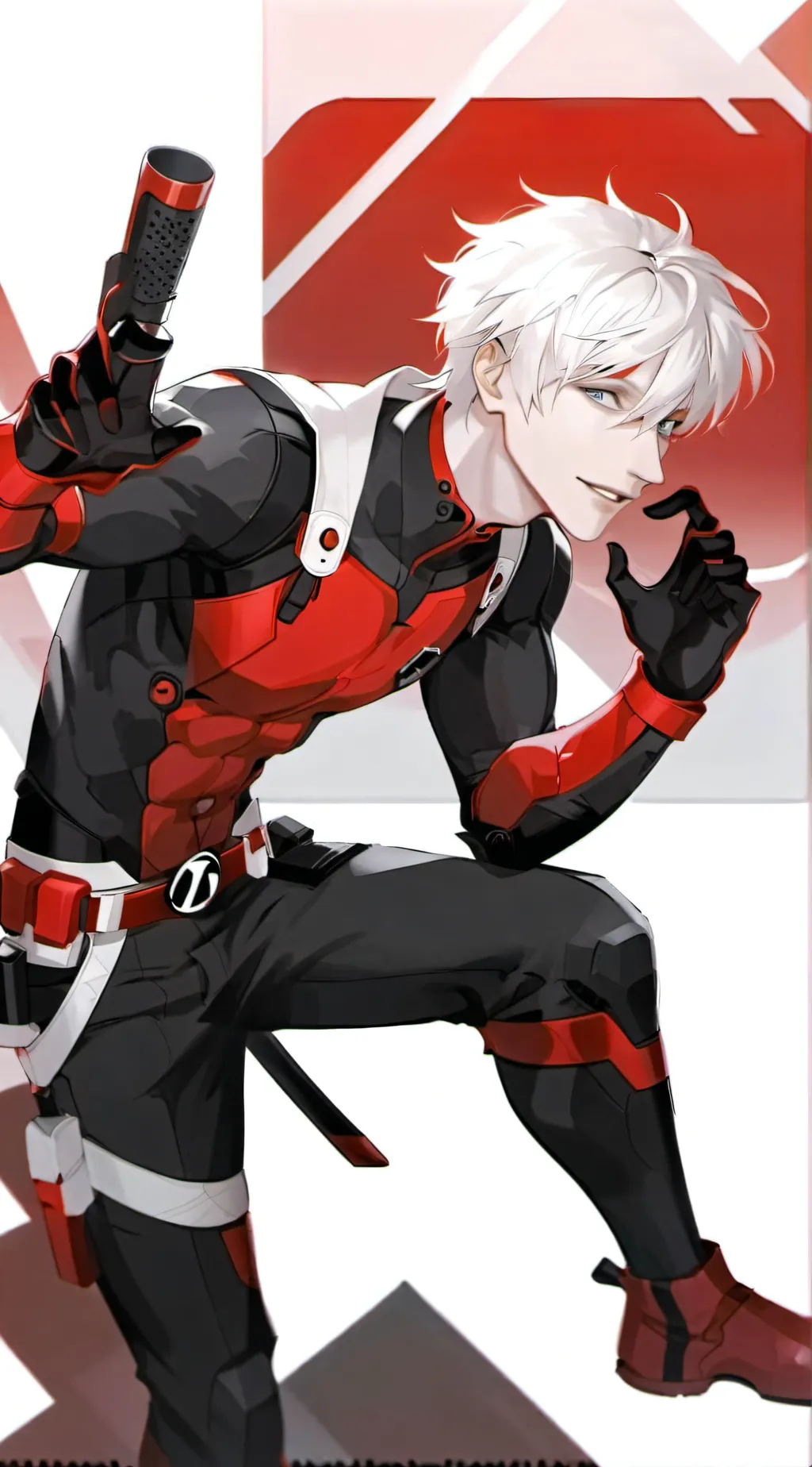 ai character: Deadpool Gojo background