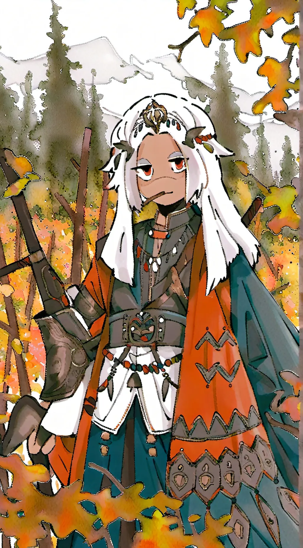 ai character: €mm∆ background