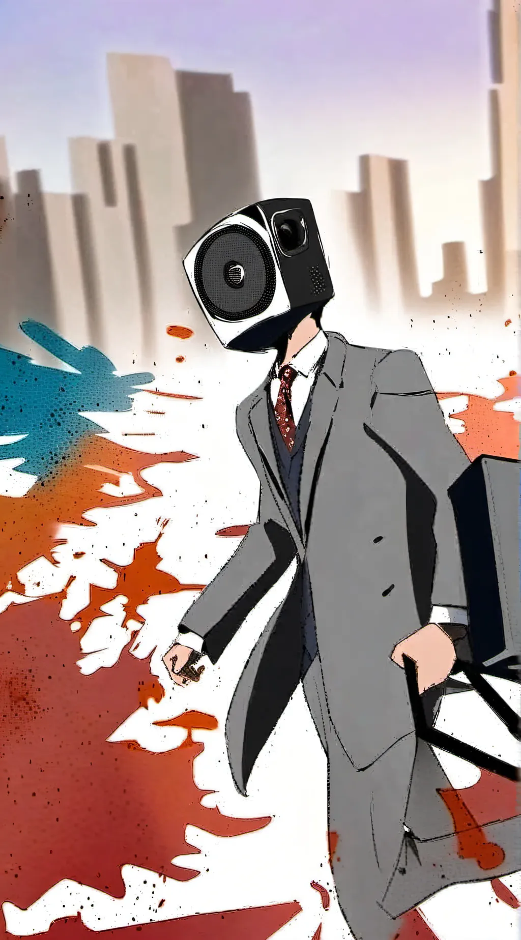 ai character: speaker man background