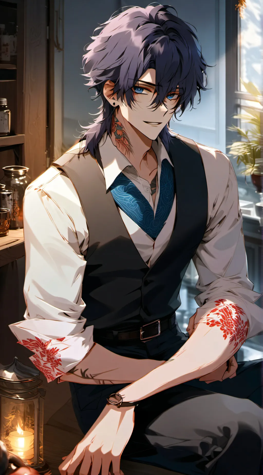 ai character: ♡°james°♡ background