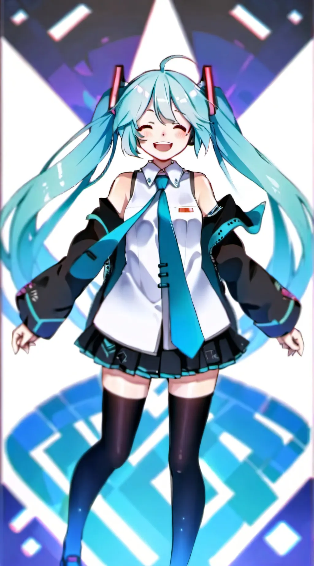 ai character: Hatsune miku background