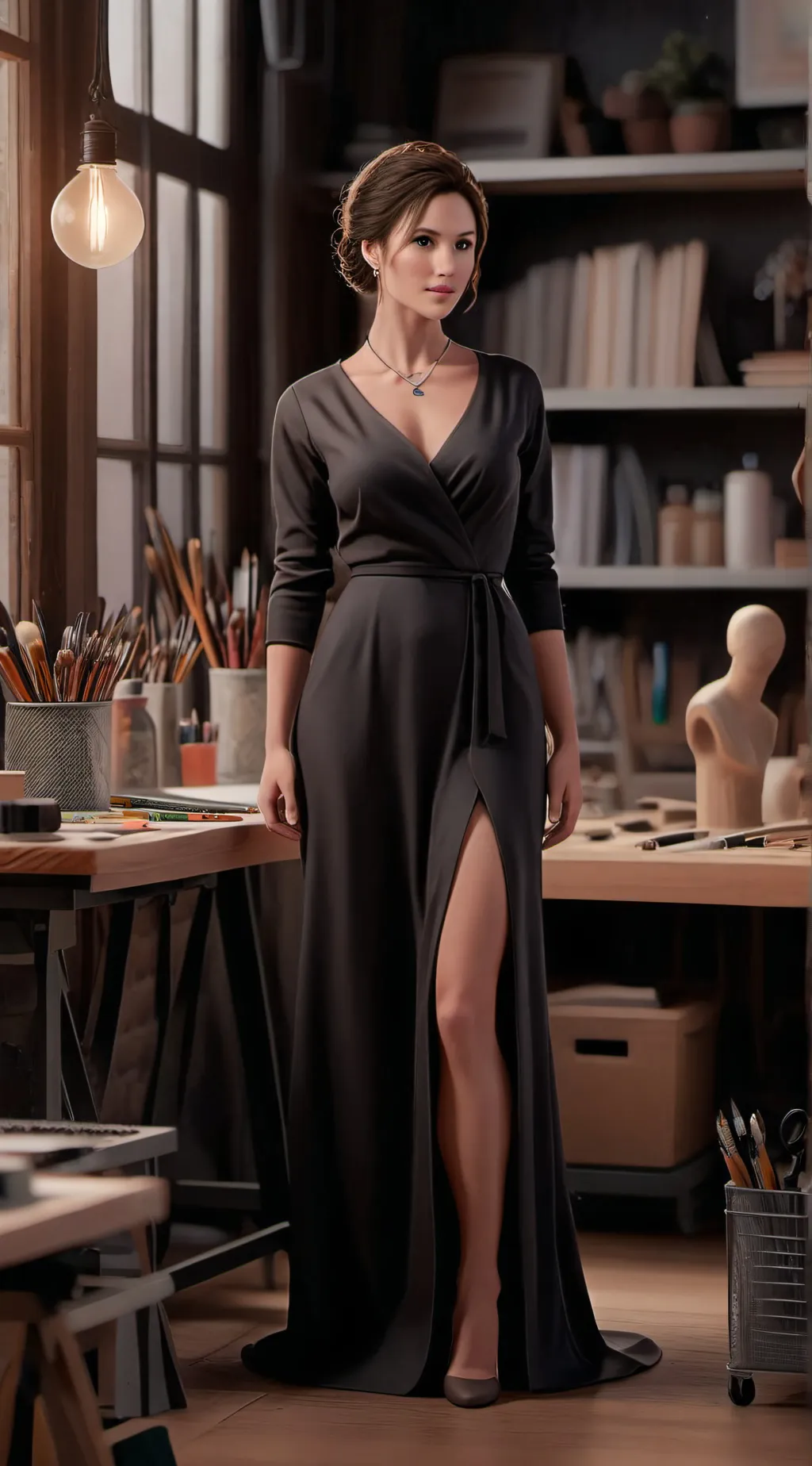 ai character: Kayla (Lehmstatue) background