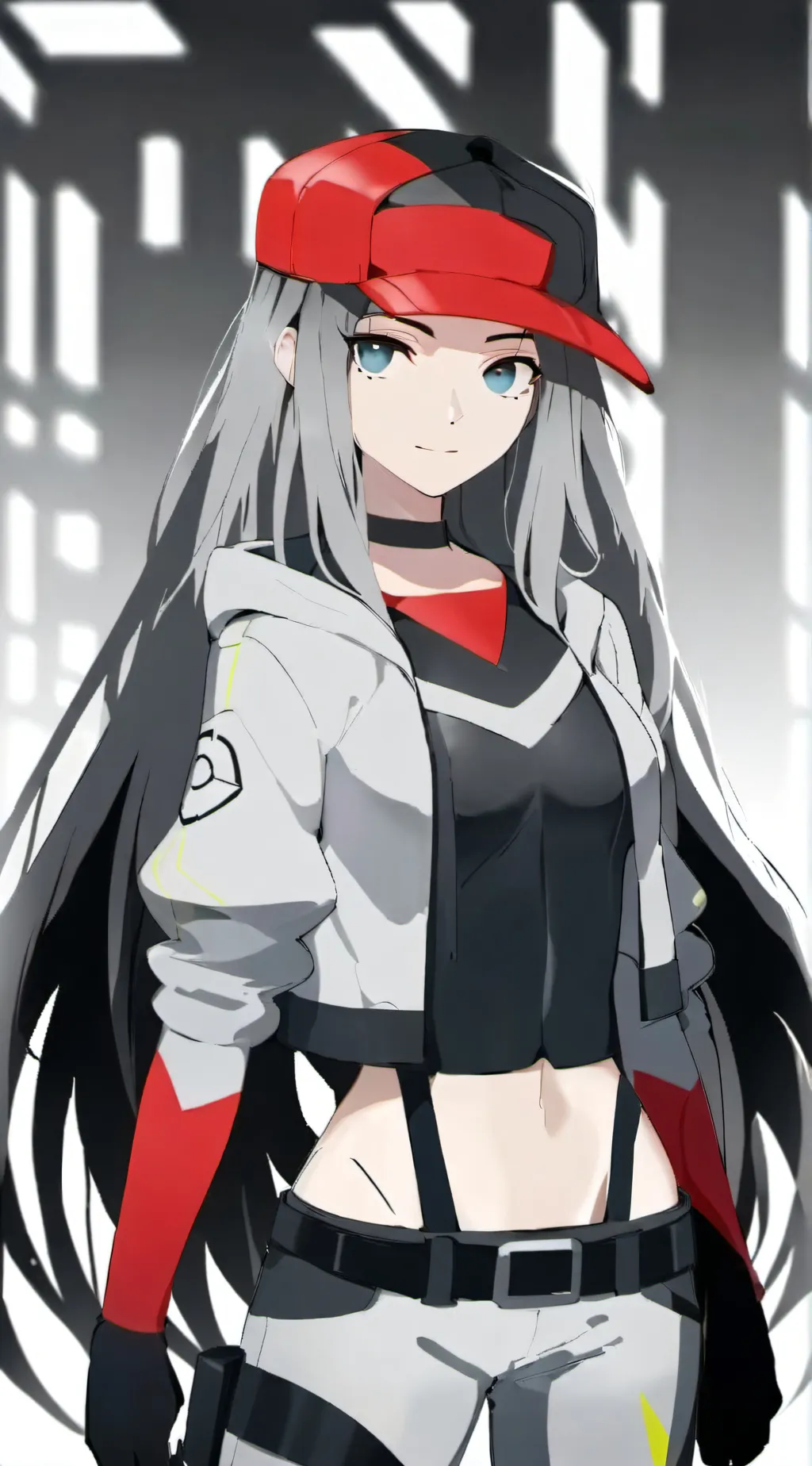 ai character: red Luigi  background