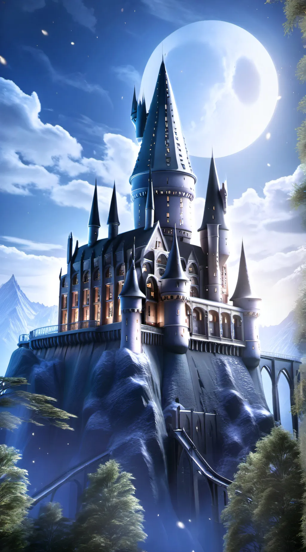 ai character: hogwarts sleepover background