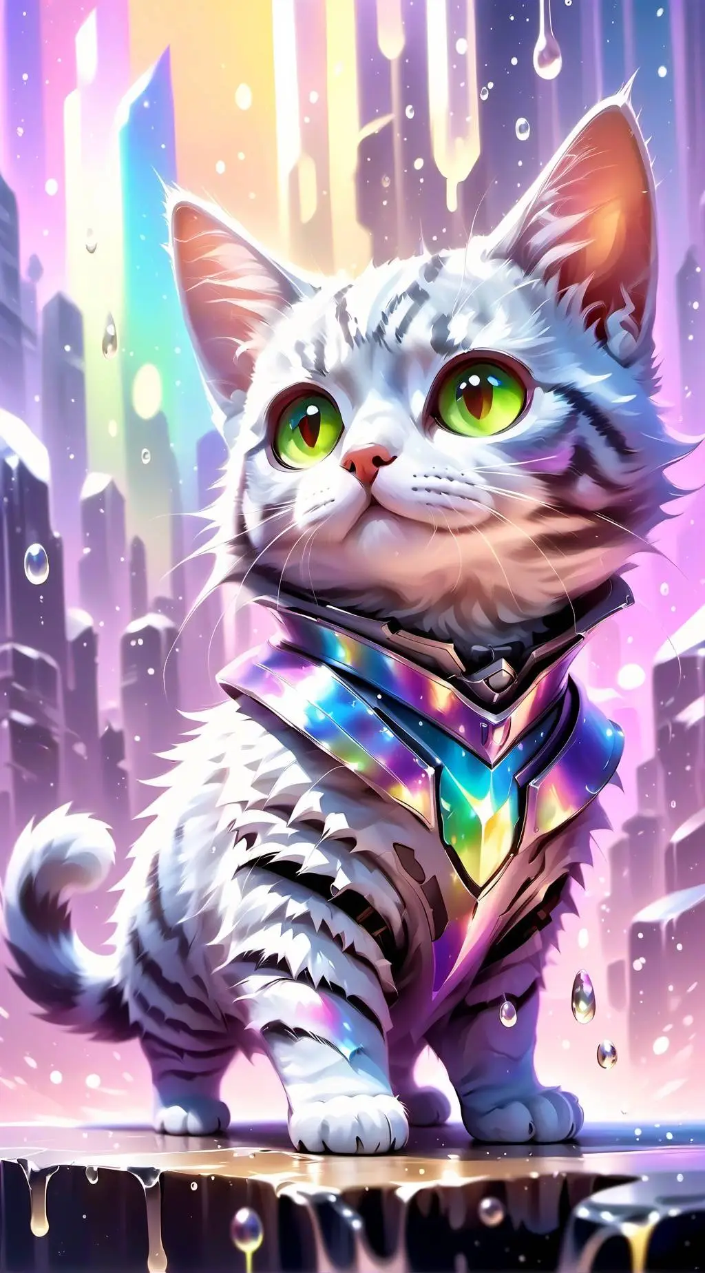 ai character: durple background