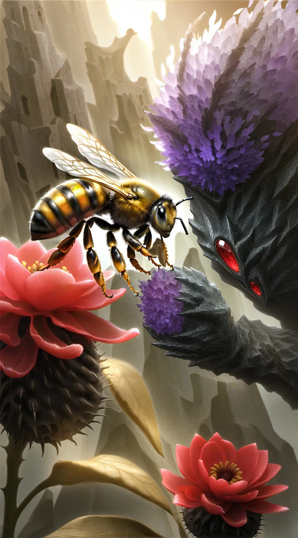 ai character: Queen bee background
