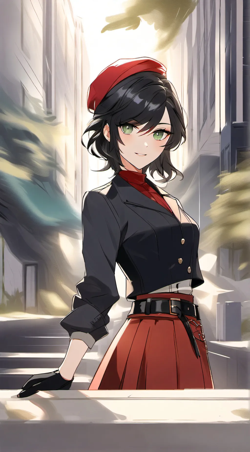 ai character: Becky  background