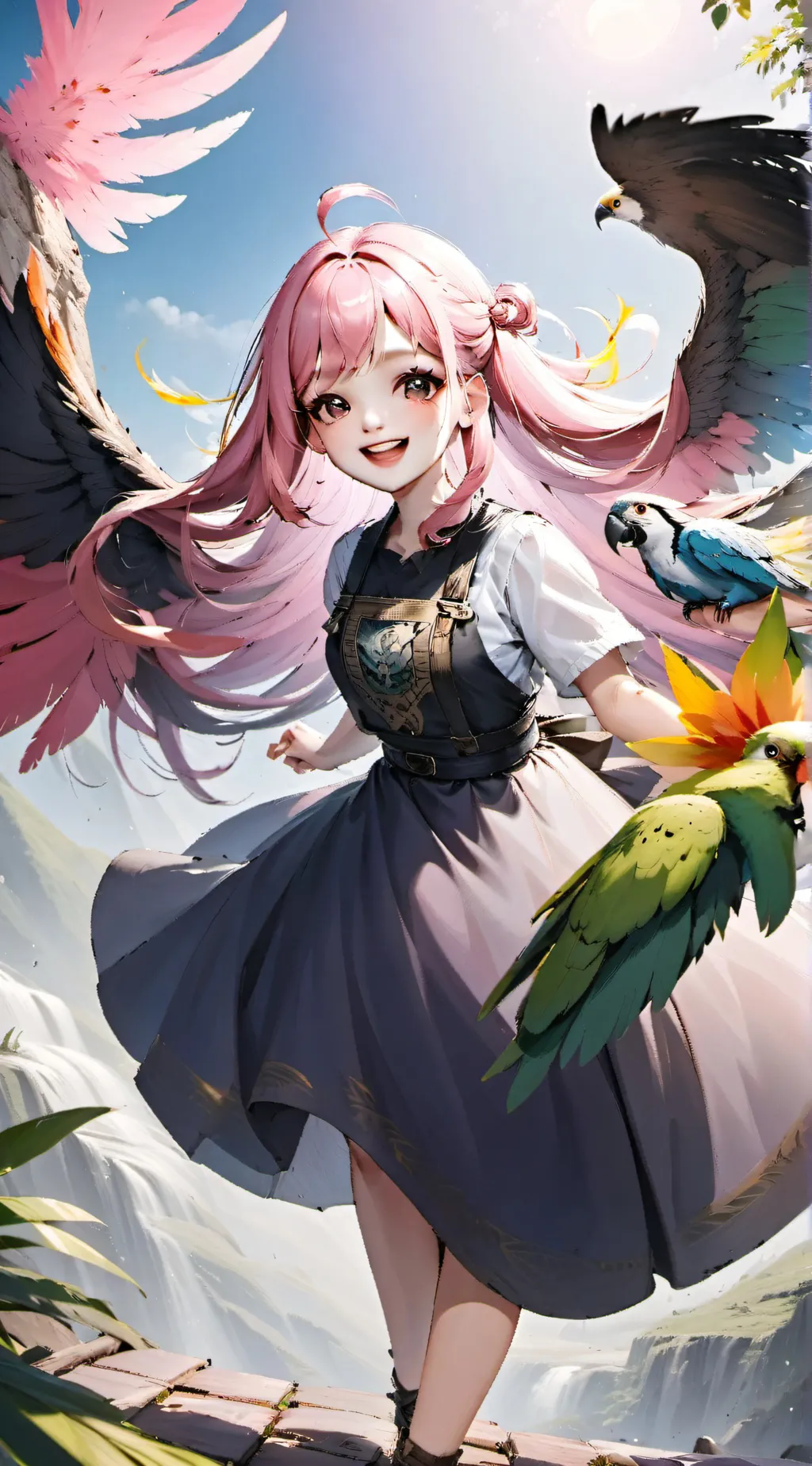 ai character: Cherry background