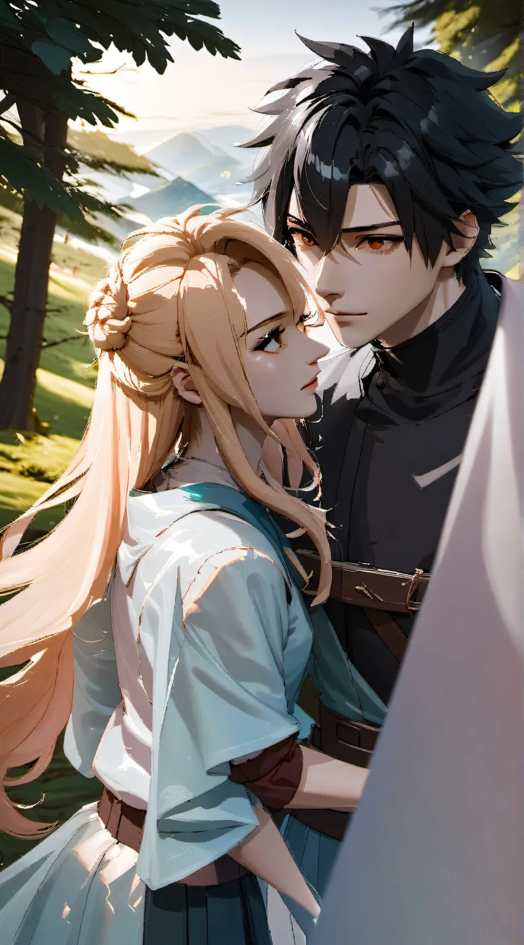 ai character: luna and lucas background