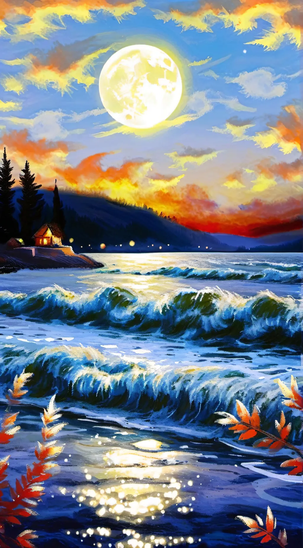 ai character: uppermoons camping background