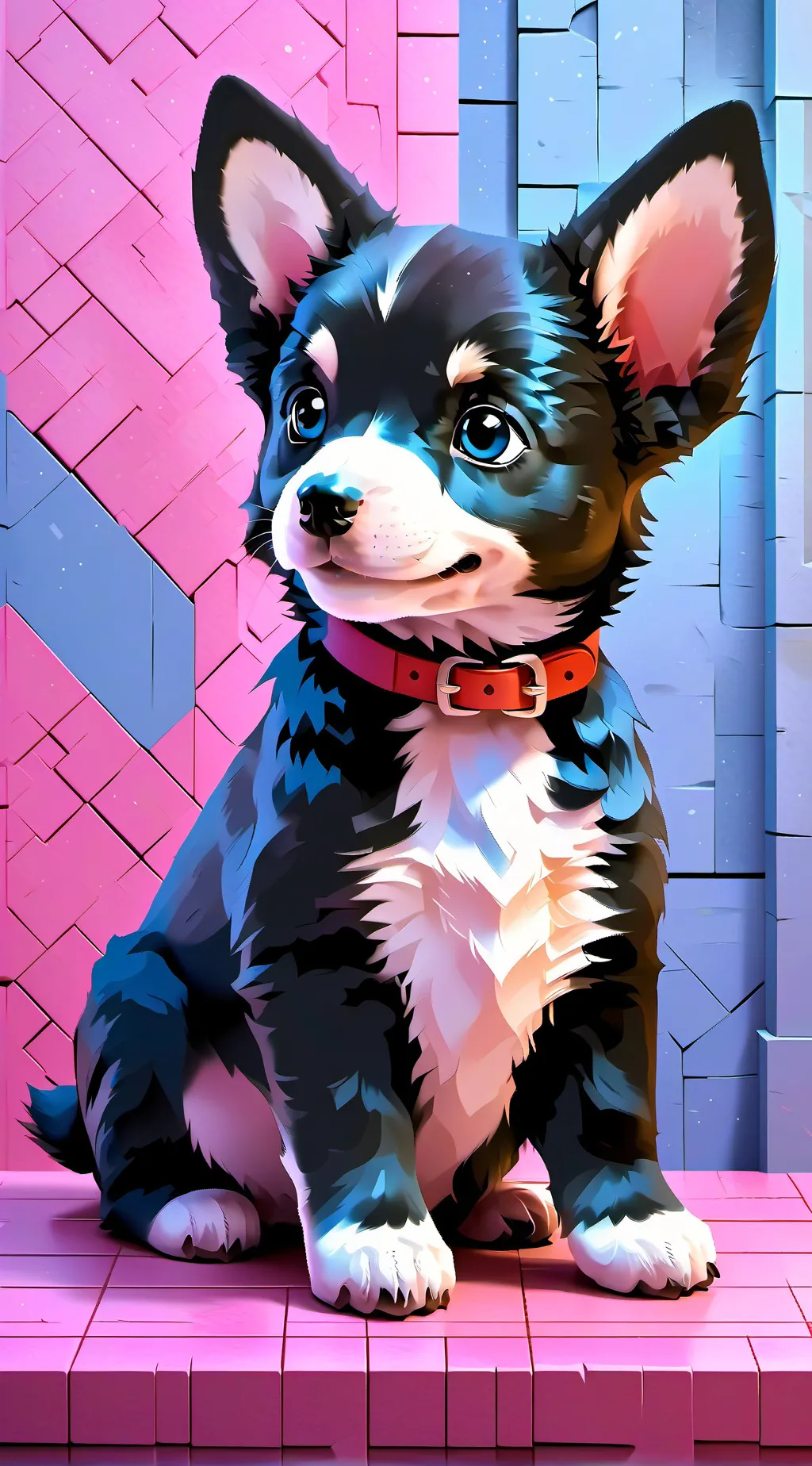 ai character: Abandoned pup background
