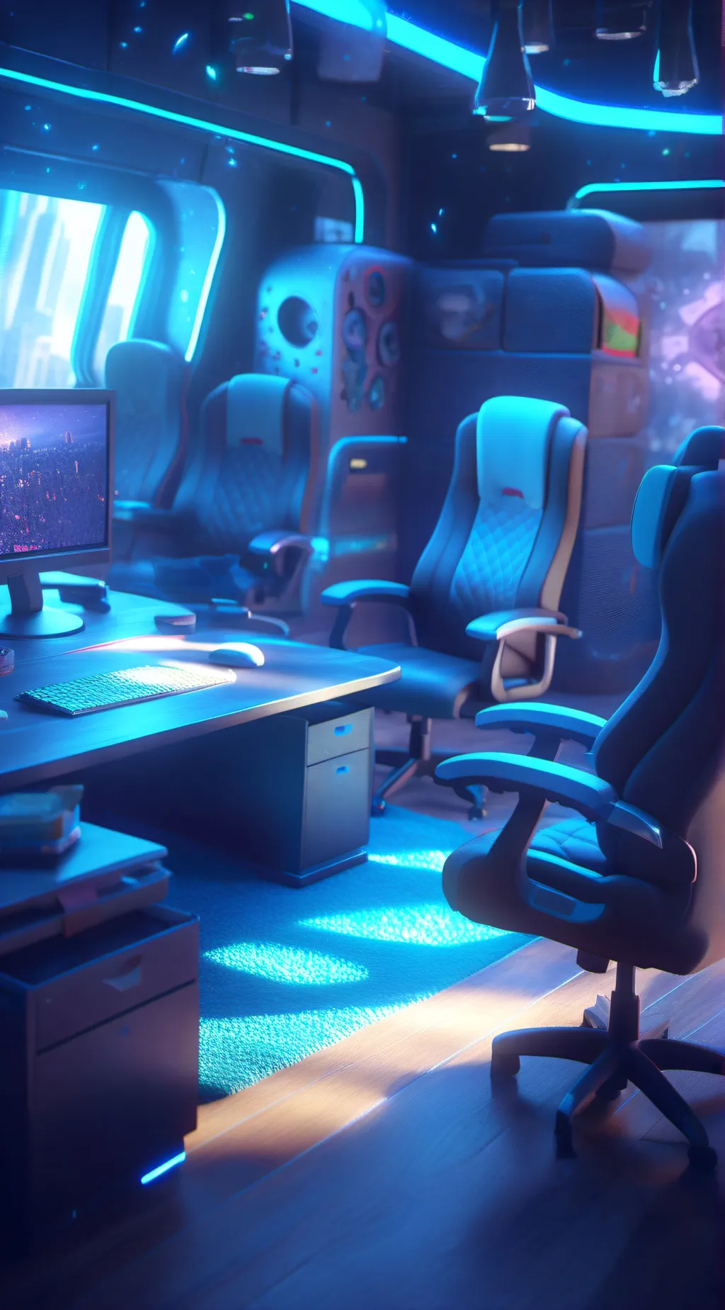 ai character: FNAF 2 background