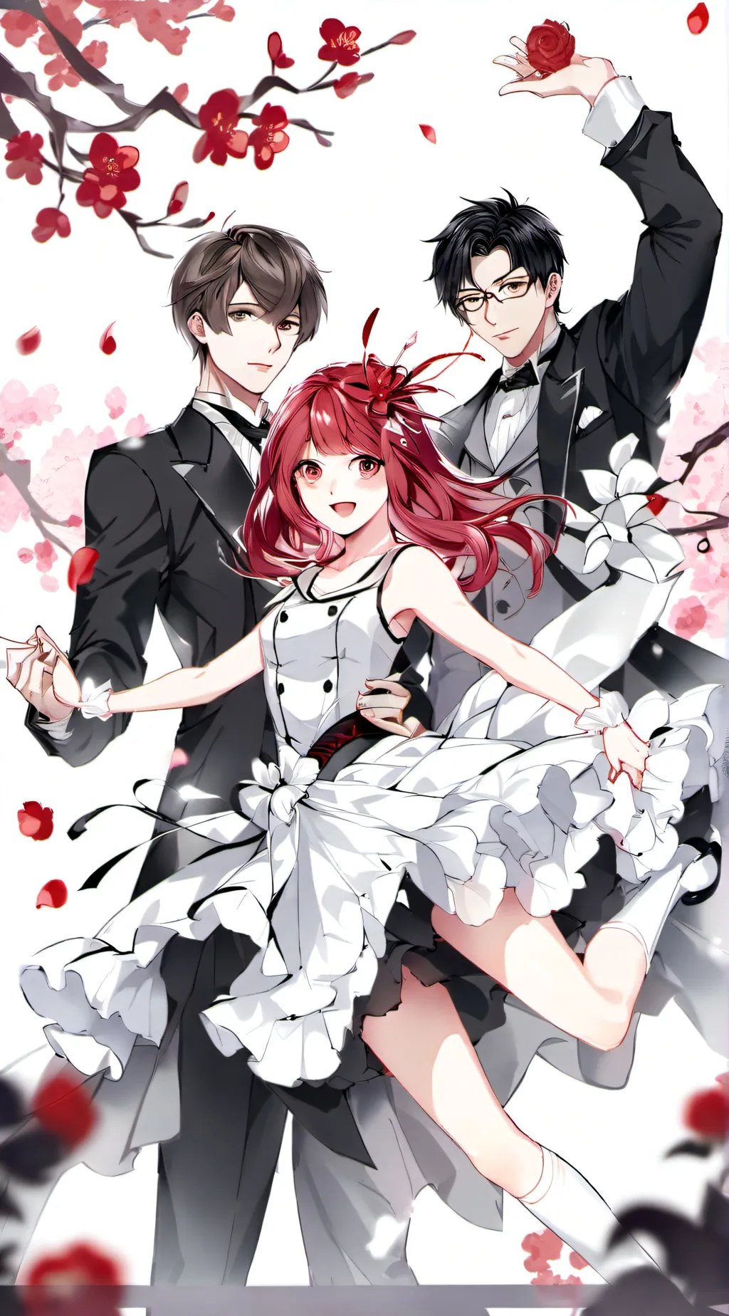 ai character: Mha at the dance background