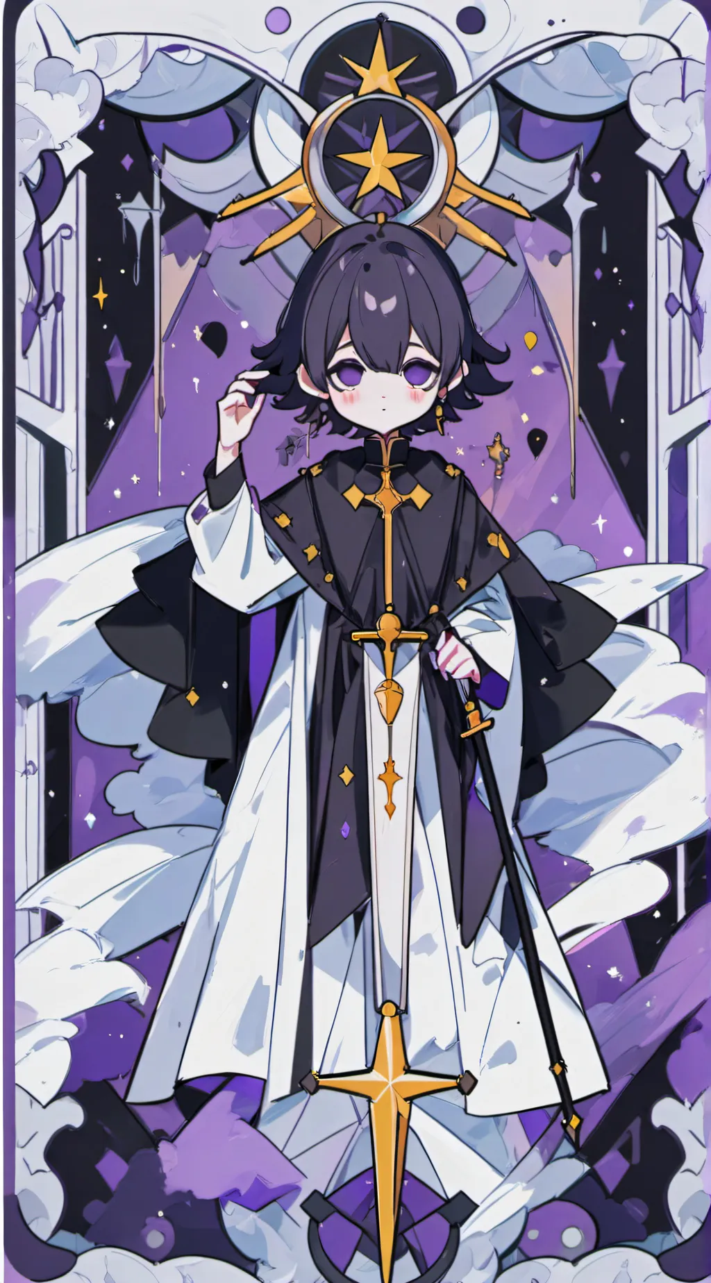 ai character: Nightmare sans background