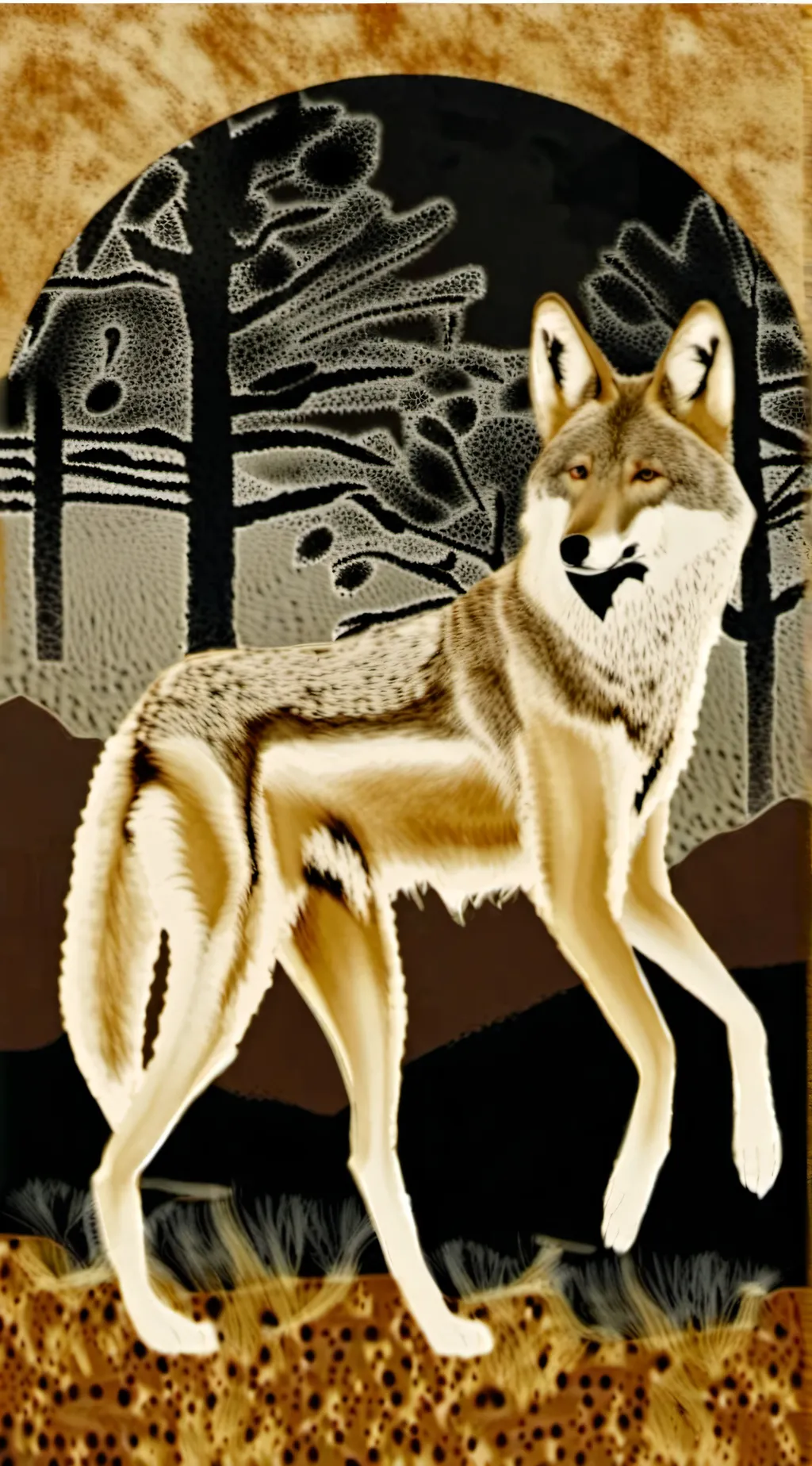 ai character: Coyote soul background