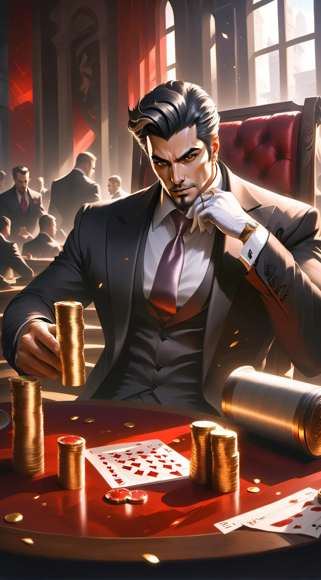 ai character: Axel  background