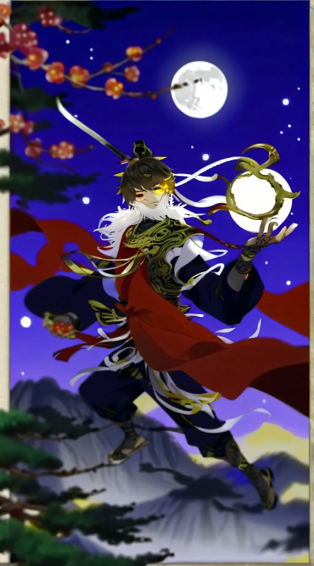 ai character: Lunar background