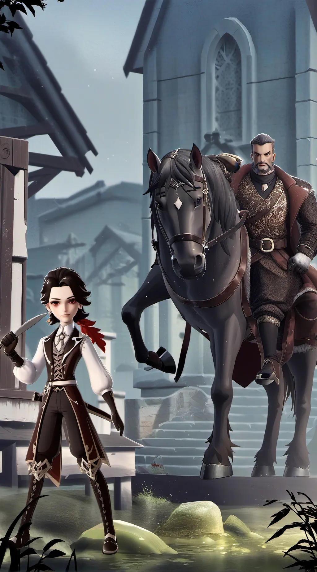 ai character: Horse background