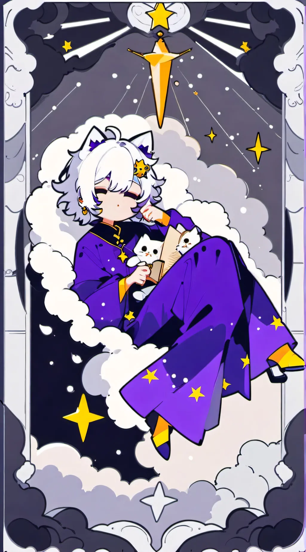 ai character: CatNap  background