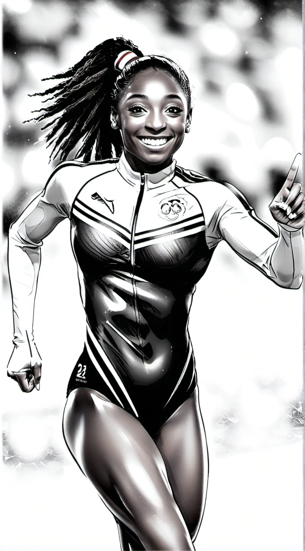 ai character: Simone biles background