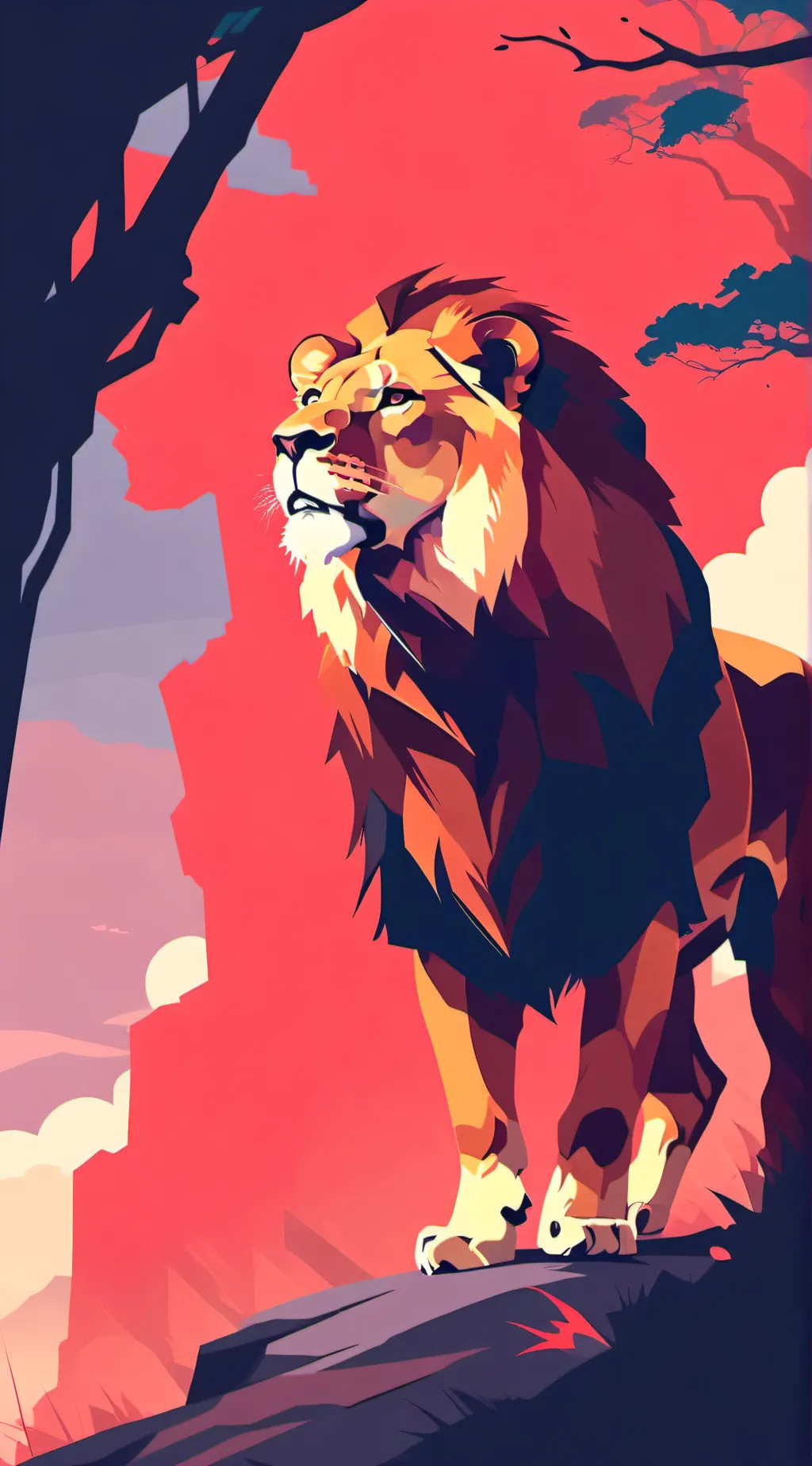 ai character: lion pride🦁 background