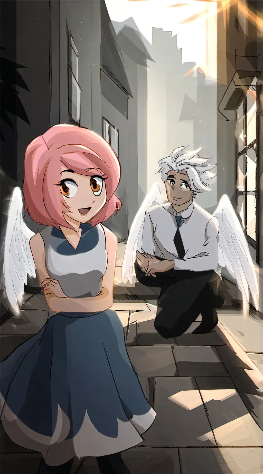 ai character: Angel dust background