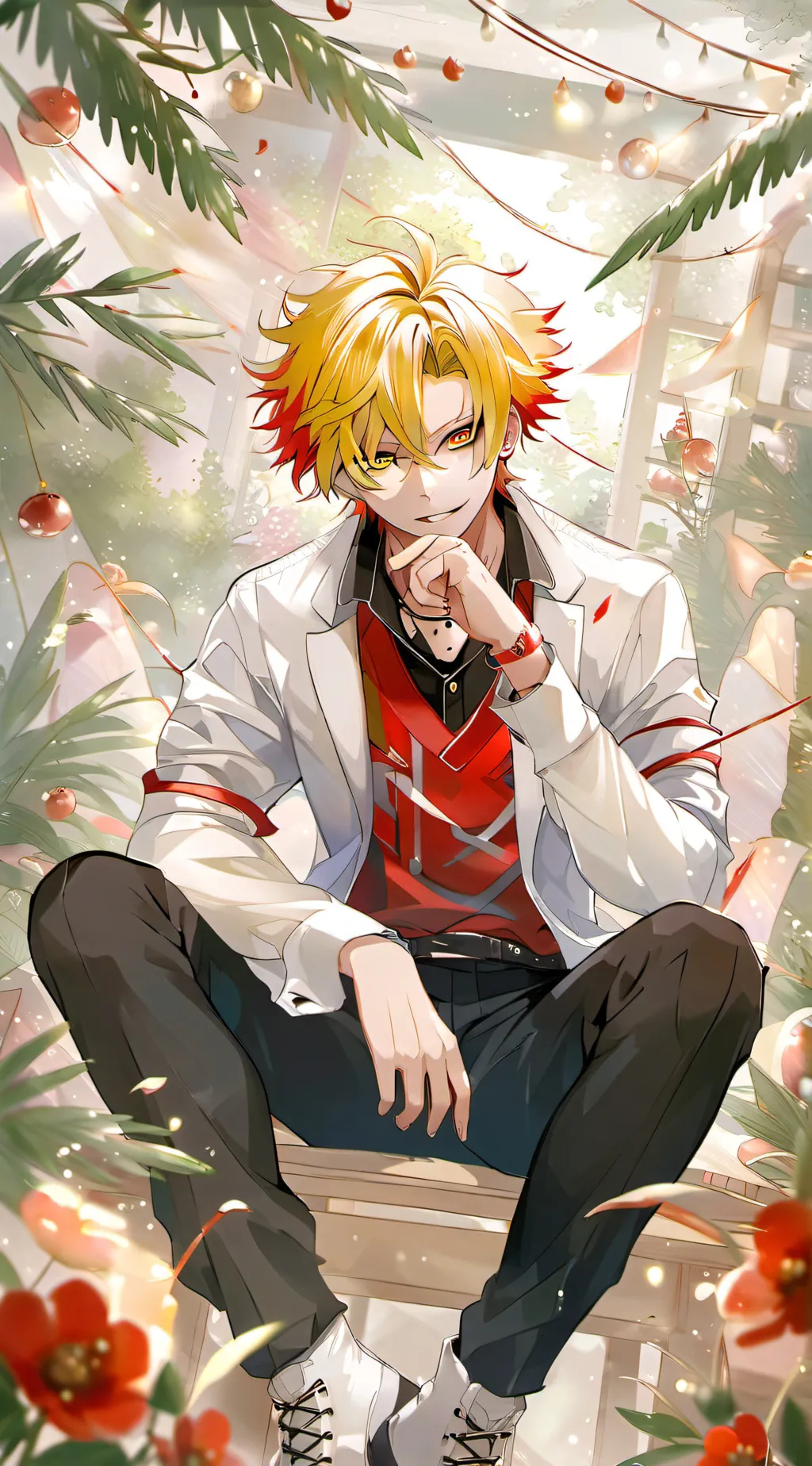 ai character: Katsuki Bakugo  background