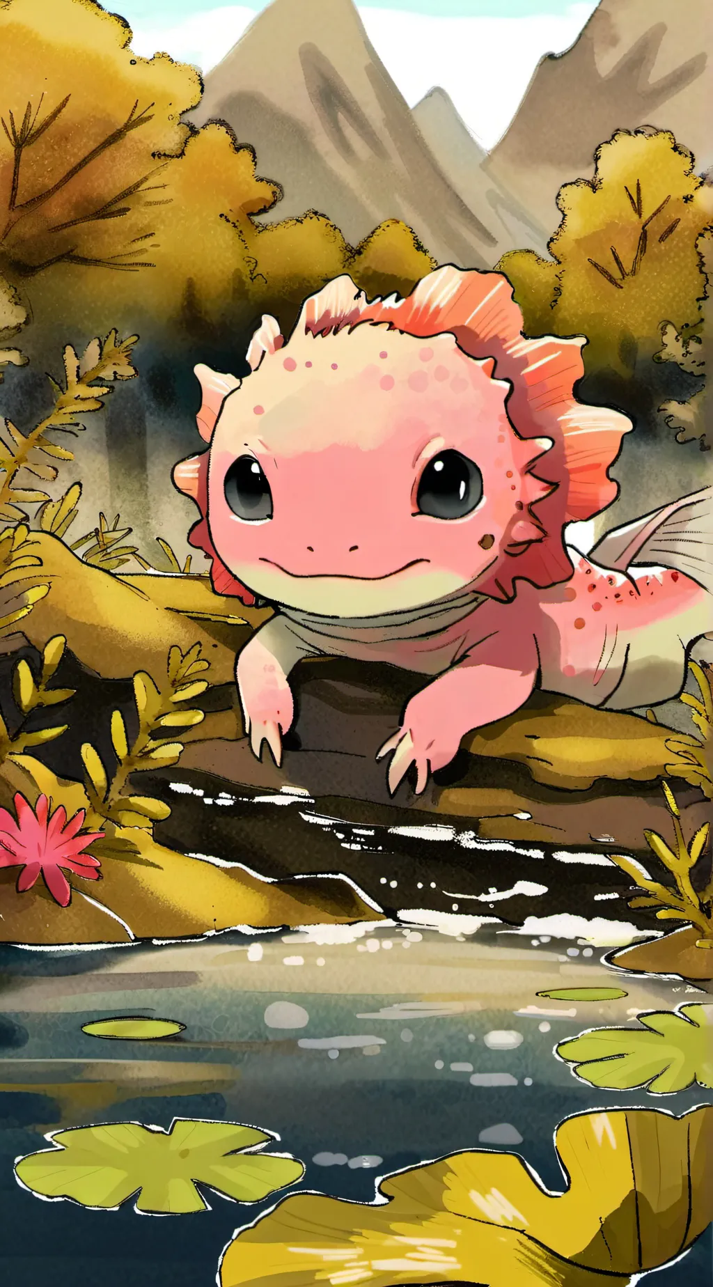 ai character: Knito pet background