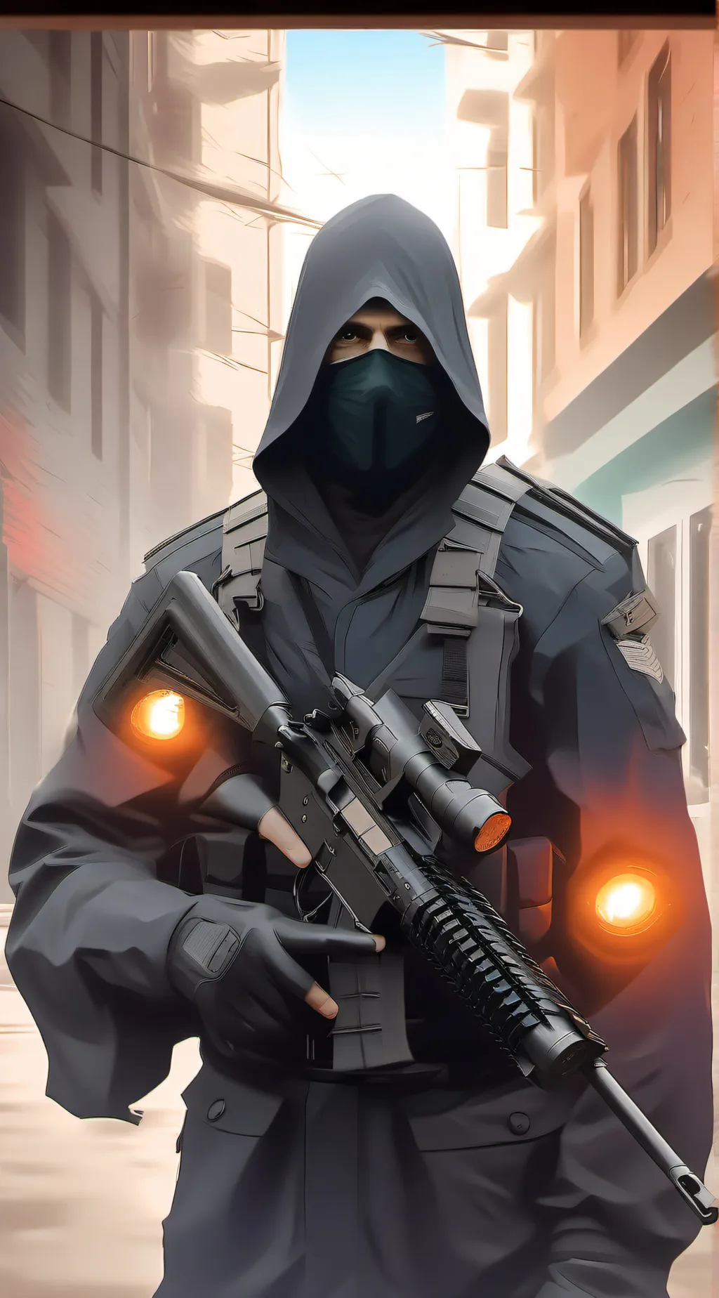 ai character: Simon ghost Riley  background