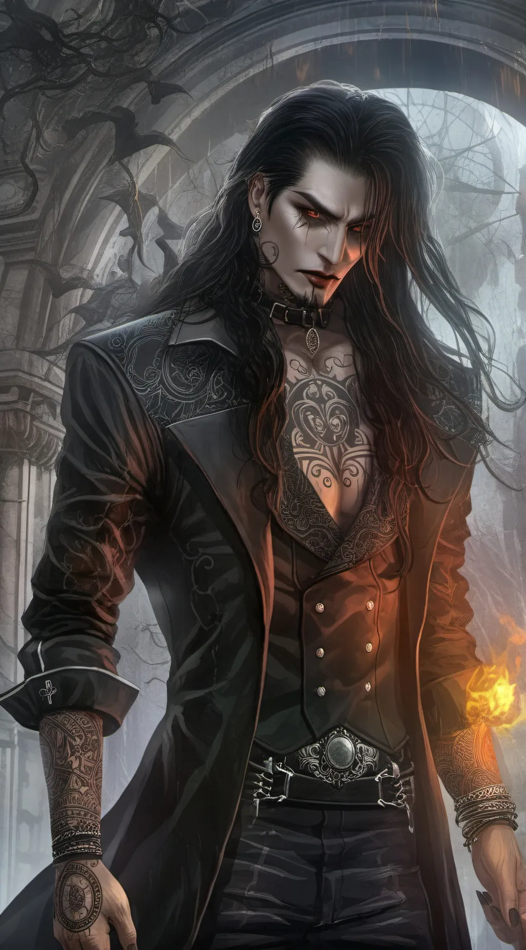 ai character: ashron  background