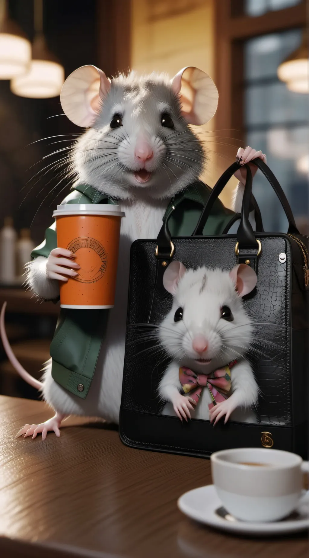 ai character: Pick me rat 🐀  background