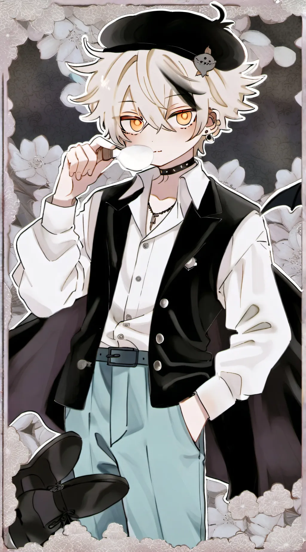 ai character: bakugo background