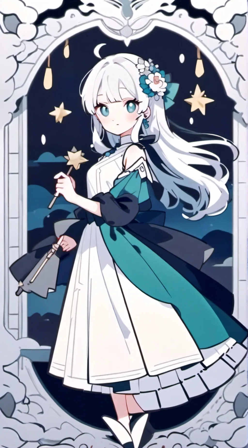 ai character: miss circle  background