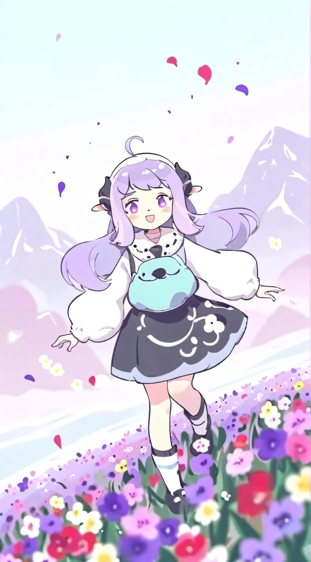 ai character: Little lamb background