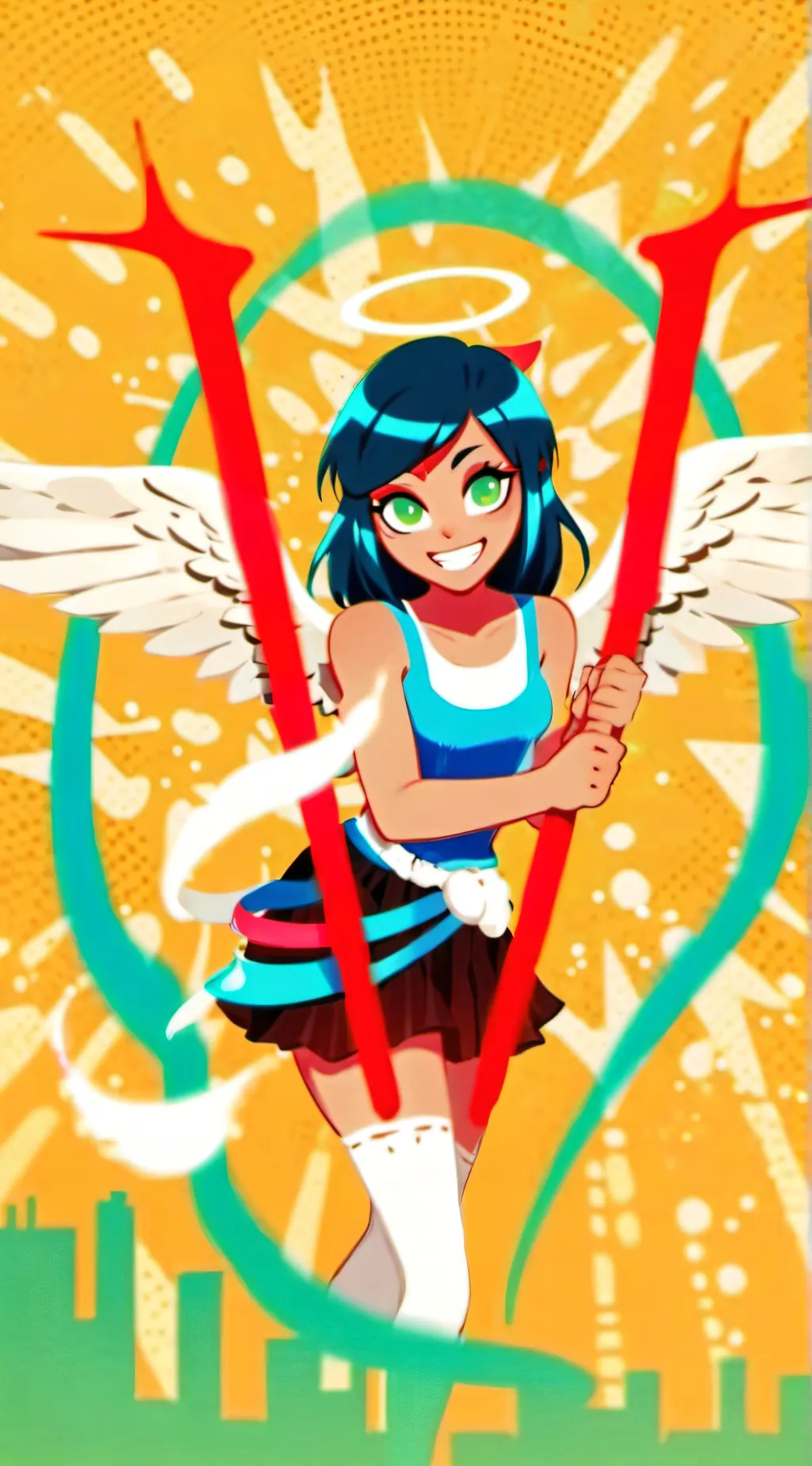 ai character: Bad girl background