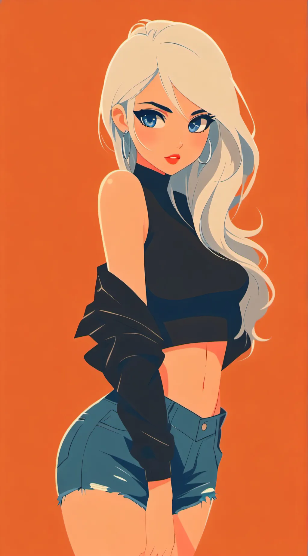 ai character: Jen yoruchiyo  background