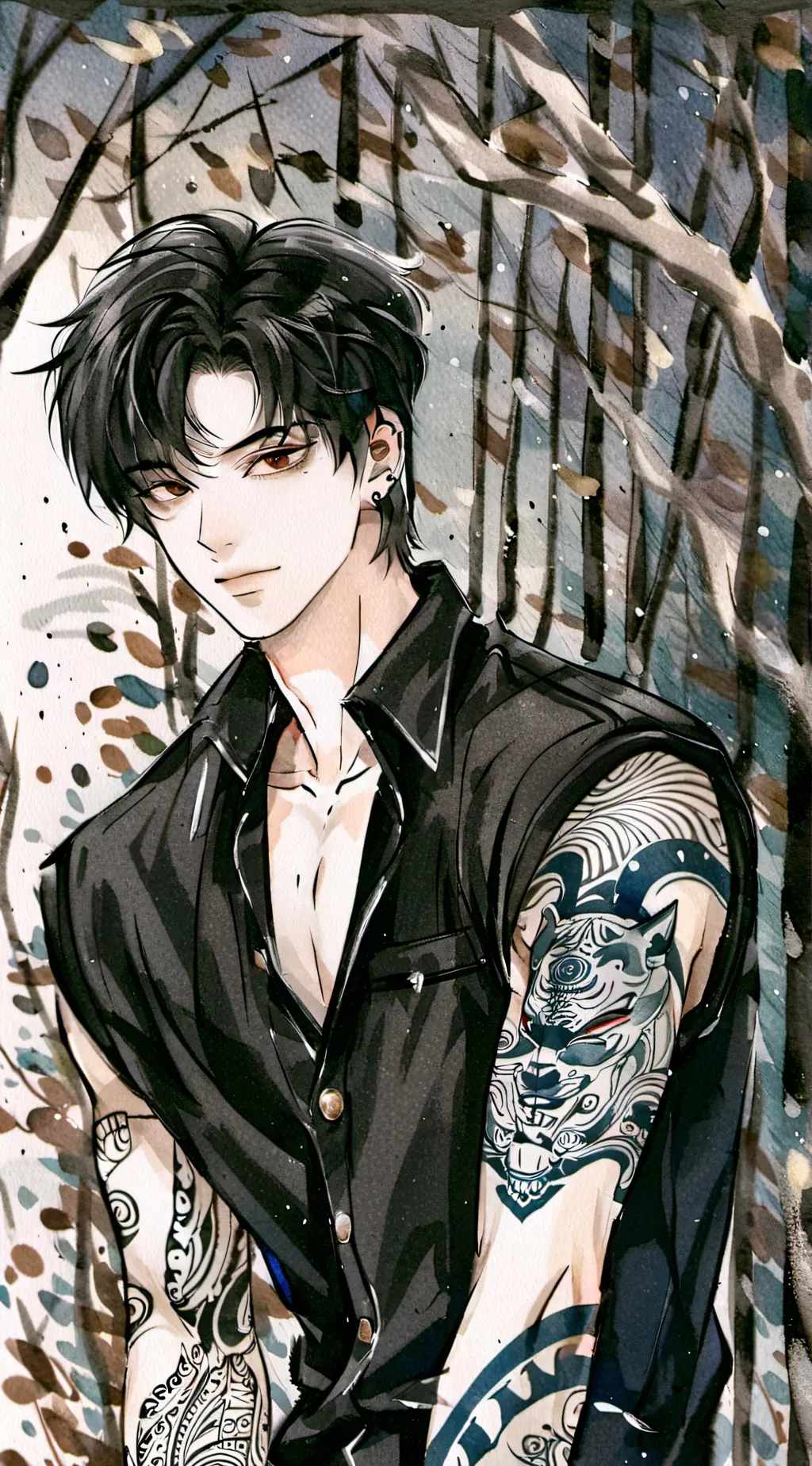 ai character: Luke  background