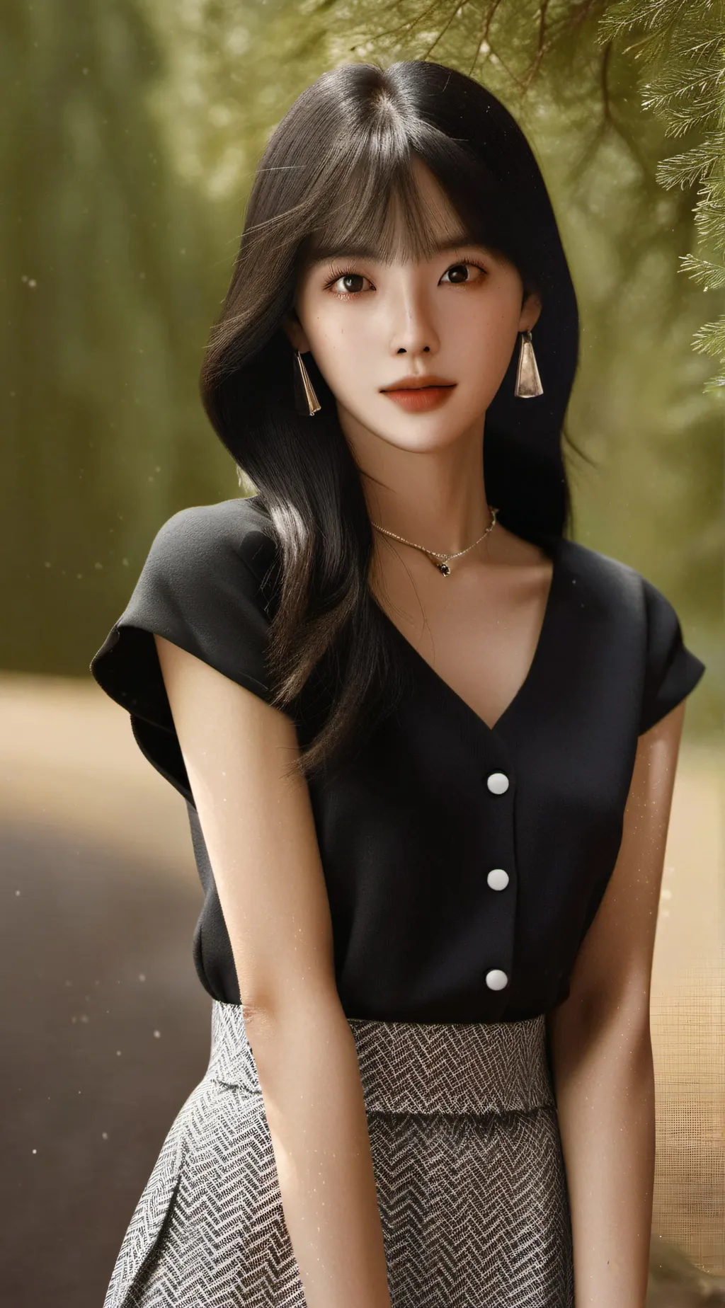 ai character: kim min  background