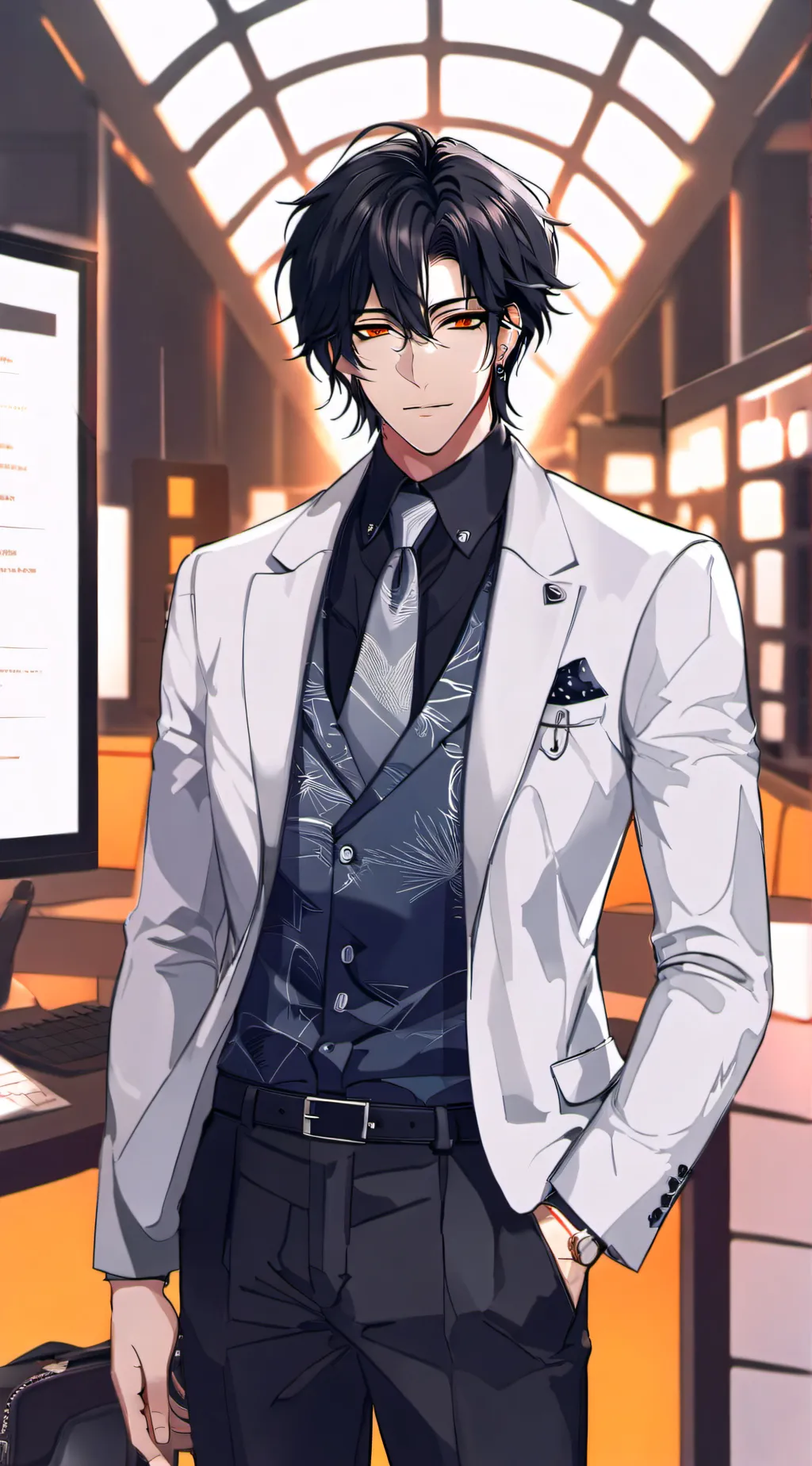 ai character: Alexander Black background