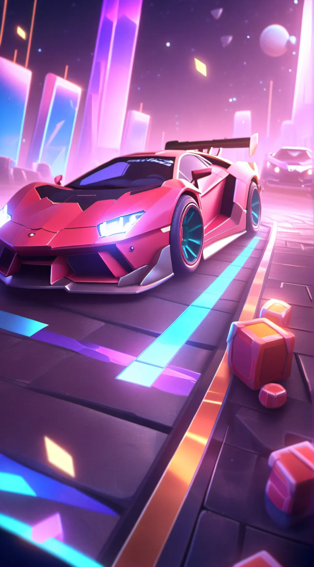 ai character: Lamborghini background